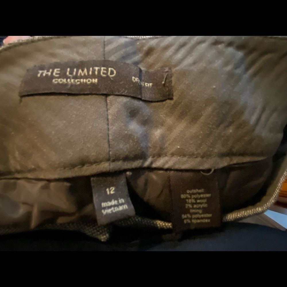 The Limited Collection Drew bootcut pant, brown tweed type, size 12, like new - Picture 3 of 3